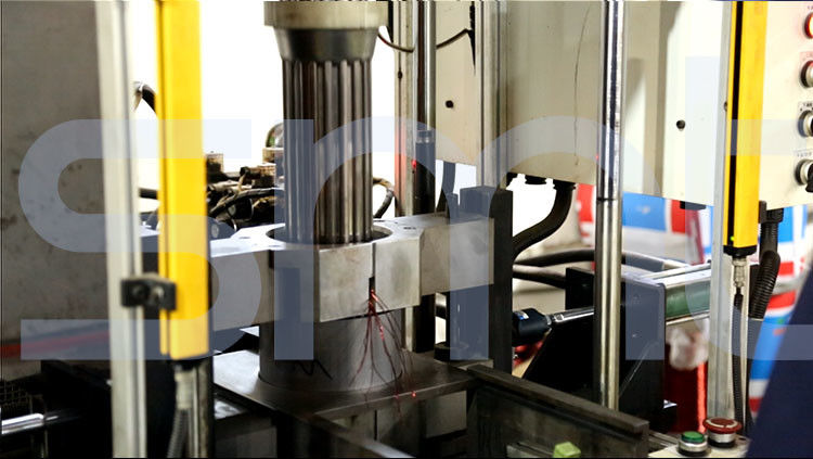 Stator Coil Winding Shaping / Final - Forming Machine With Induction Motor